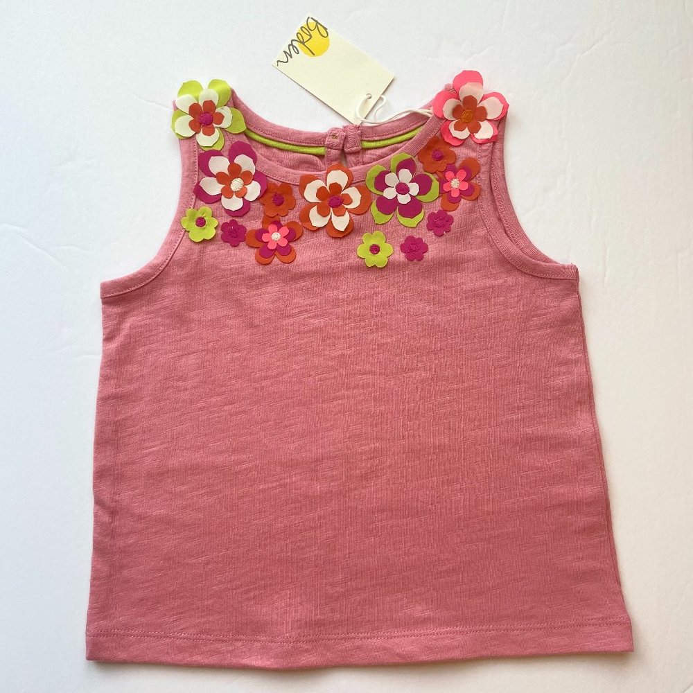 NWT Mini Boden Retro 60s "Twiggy" Tank Top 2/3Y